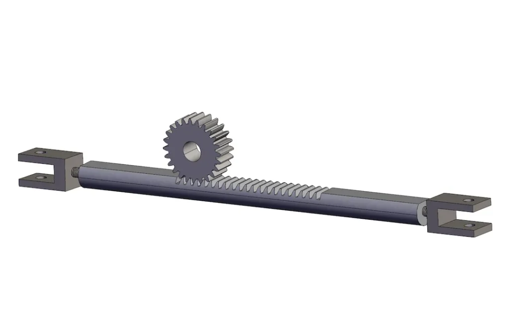 Stainless Rack and Gear Pair with DIN Accuracy Standard